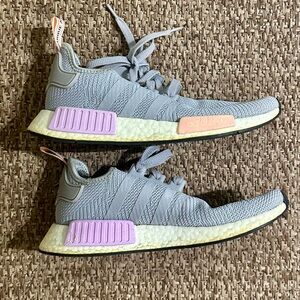 Adidas Gray and Pink Athletic Sneakers Size 9